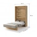 Sienas gulta 120 BED CONCEPT BC-02, ozols artisan Sienas gulta 120 BED CONCEPT BC-02, ozols artisan